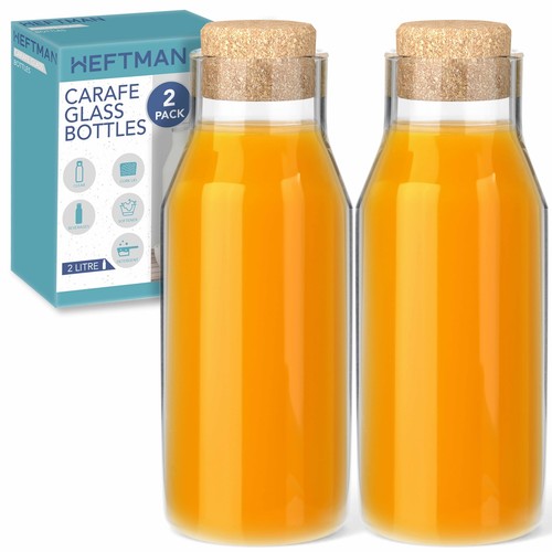 Heftman carafe glass bottle - heftman,